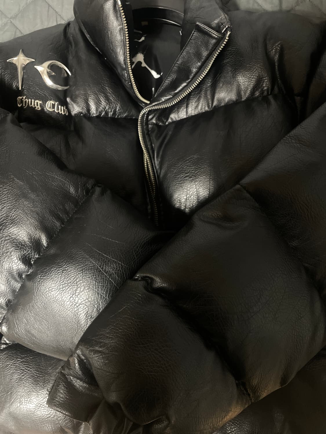 떠그 클럽 레더 패딩 사이즈 2 상품이미지2