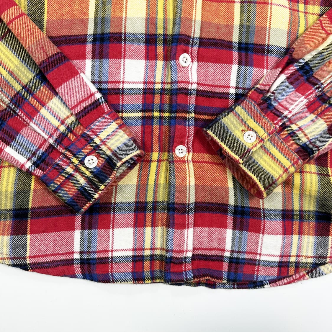 스투시 올드스쿨 모직 타탄 체크셔츠 (L) 상품이미지3