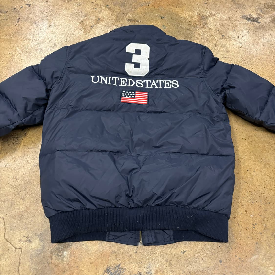 폴로 랄프로렌 빅포니 네이비 USA 성조기 숏패딩 상품이미지4
