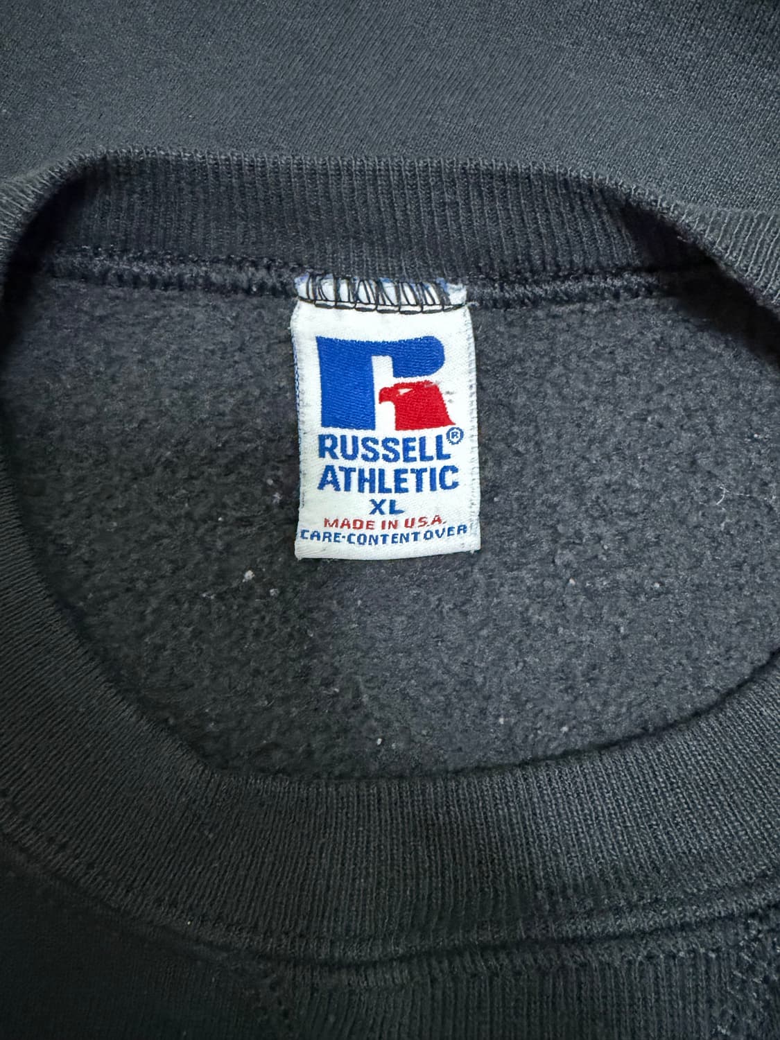 빈티지 러셀 스웻셔츠 블랙 made in usa🇺🇸 상품이미지3