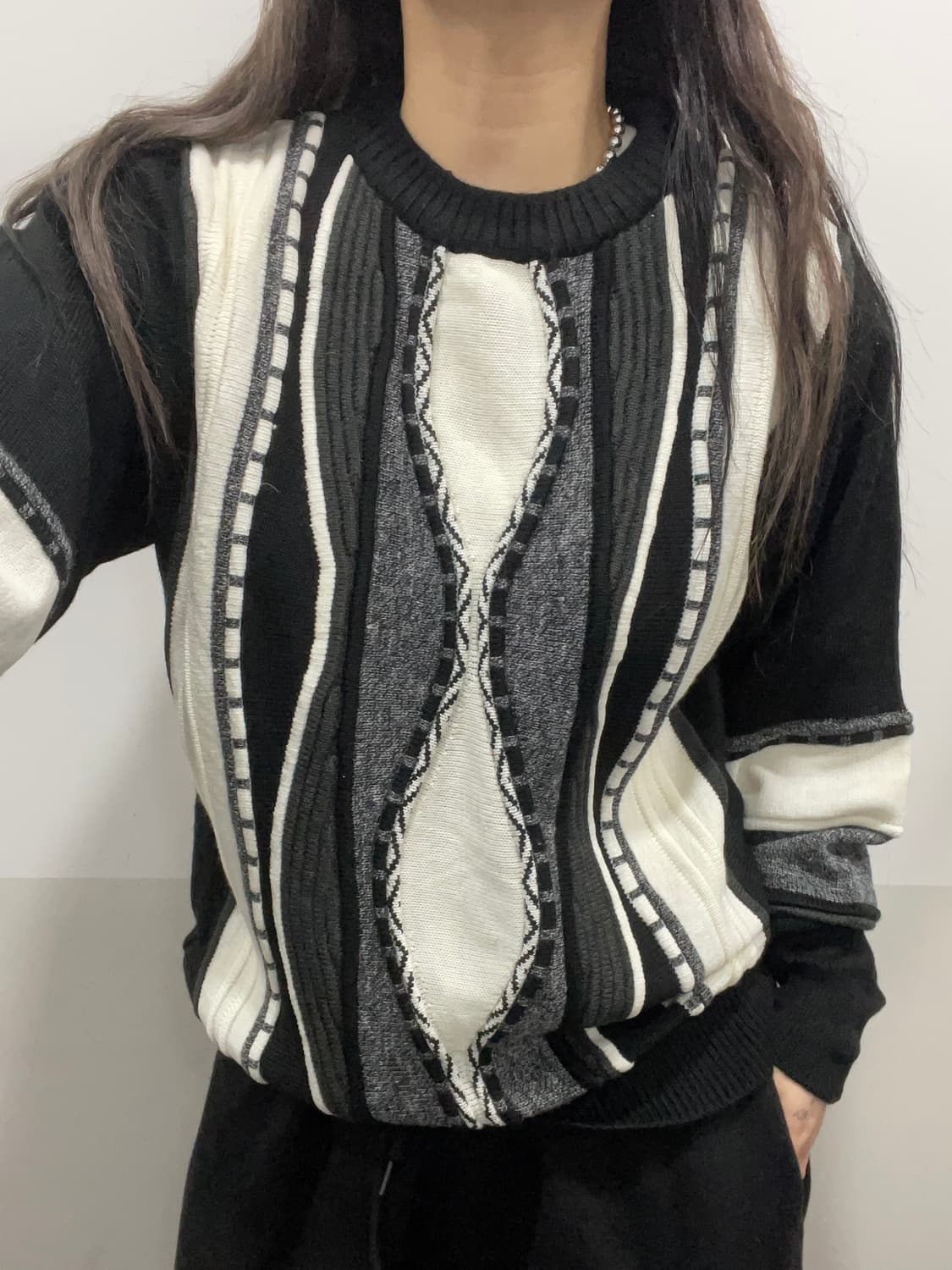 (빈티지) Giorgio Ferrari 케이블 니트 상품이미지1