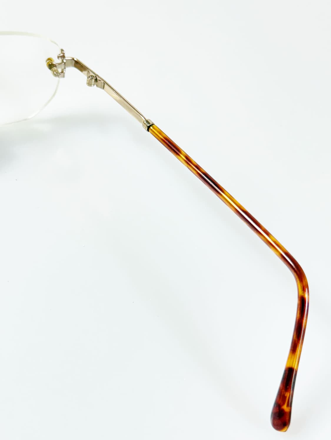 90s PARIM 무테 골드메탈 스퀘어 빈티지 안경 상품이미지6