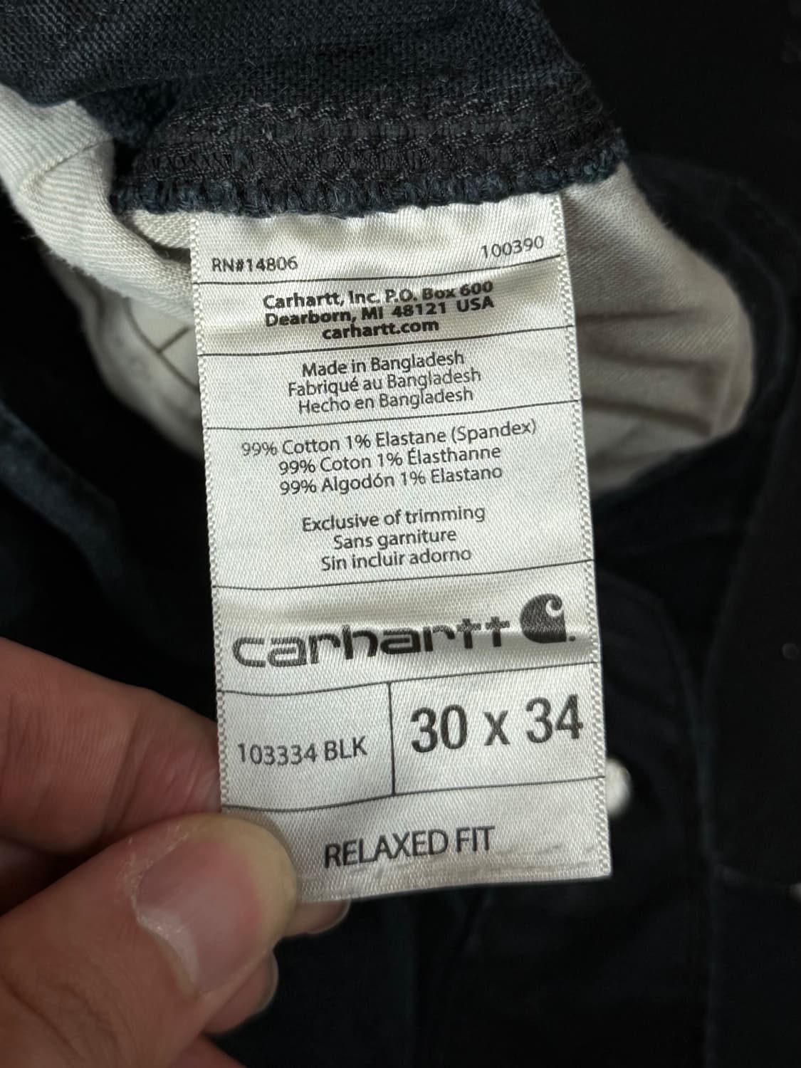 OG 칼하트 더블니 블랙 칼하트 썩블니 카펜터 상품이미지9