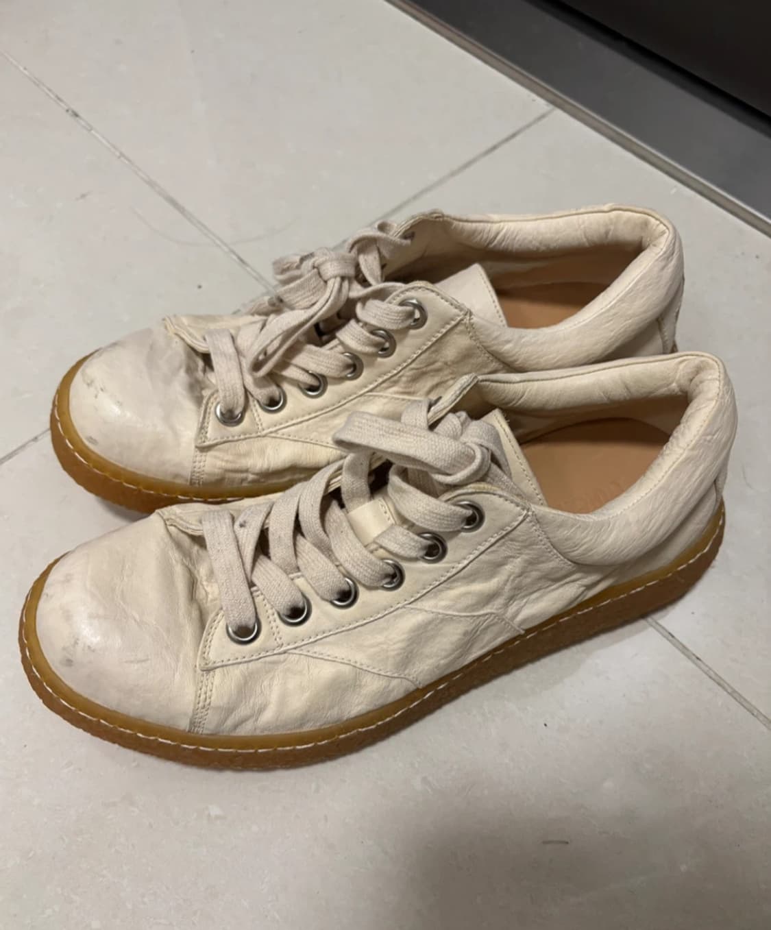 [골맷/수제화] 말가죽 화이트 레더 / 43 상품이미지1