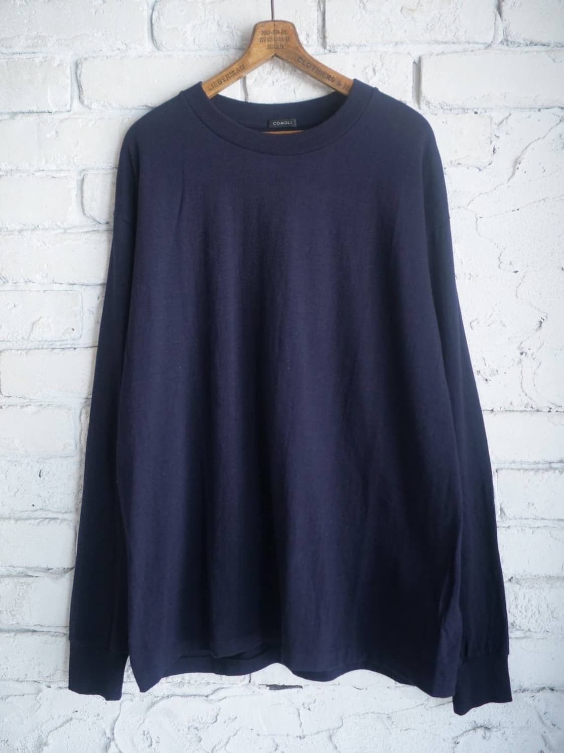 [2] Comoli 공방 천축 롱슬리브 (navy) 상품이미지2
