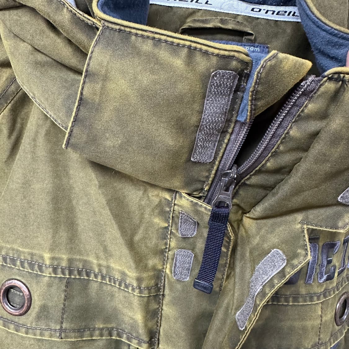 오닐 O'NEILL 스노우보드 자켓 카키 보드웨어 야상자켓 XL 상품이미지8