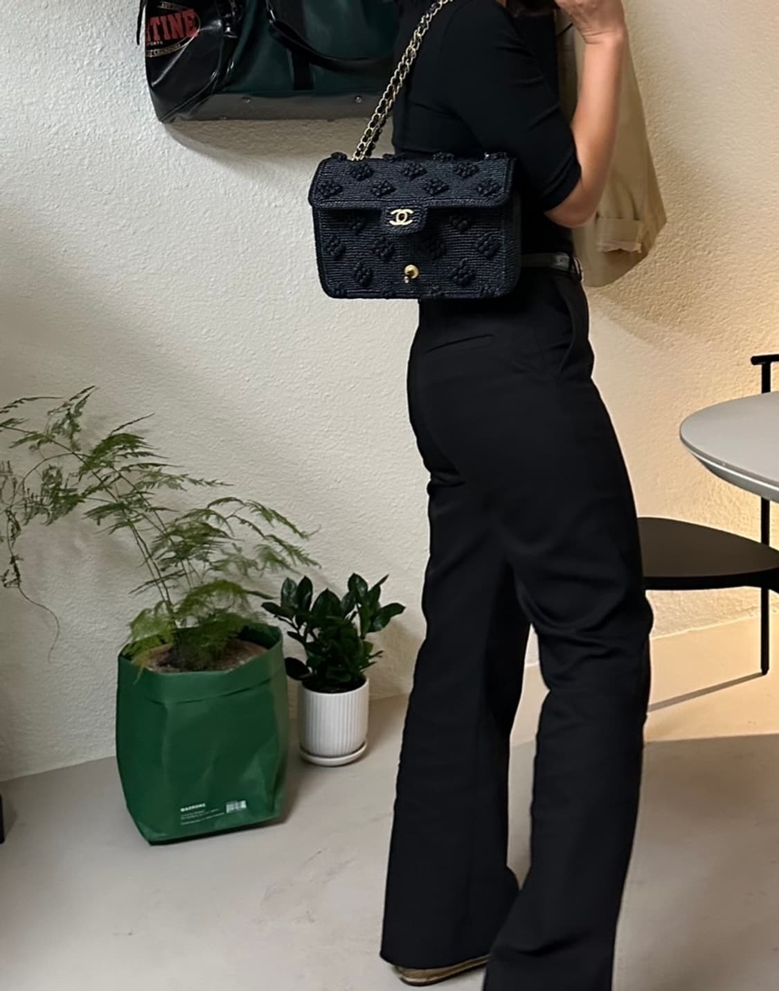 샤넬 클래식 미디움 (라피아 소재) 상품이미지4