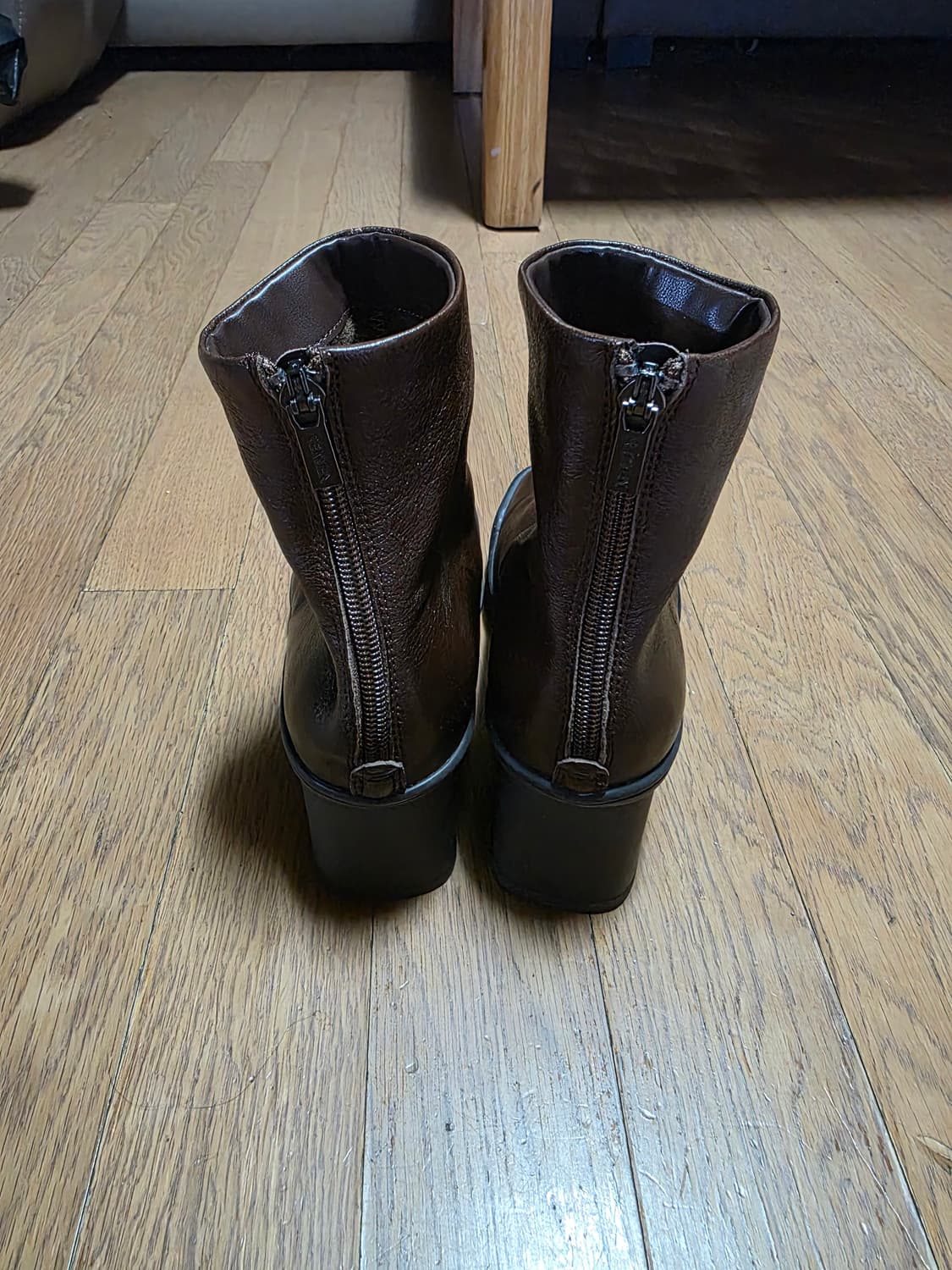 렉켄 여성 가죽 앵글 부츠 상품이미지3