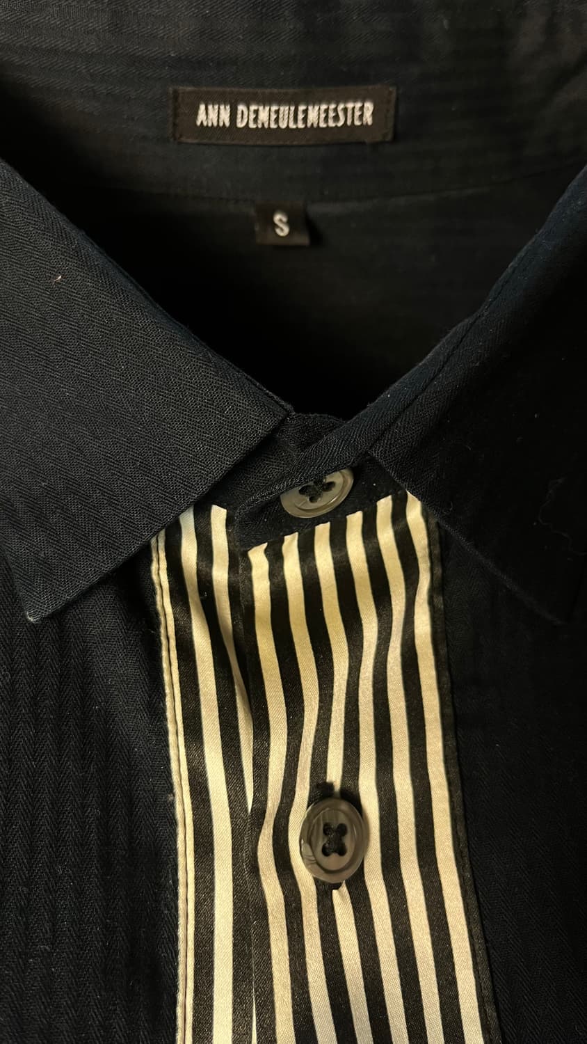 00‘s 앤드뮐미스터 코튼 실크 스트라이프 셔츠 S 상품이미지2