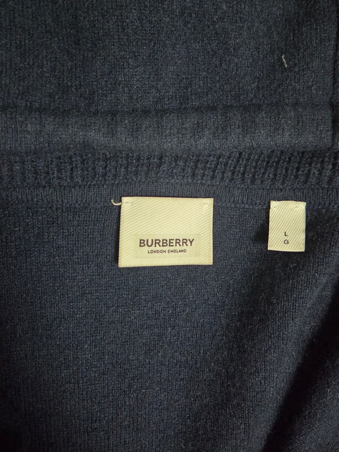 [정품] 버버리 TB 로고 케시미어 니트 후드집업 상품이미지6