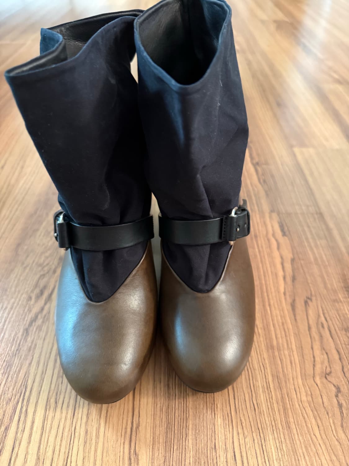 르메르 캔버스 가죽 앵클 부츠 38 상품이미지2