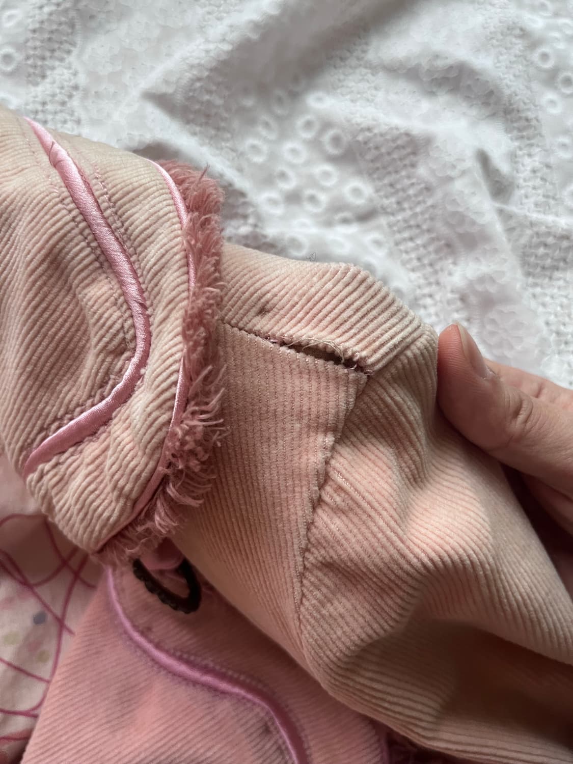 Oz2nd (오즈세컨) Pink suede jacket 상품이미지2