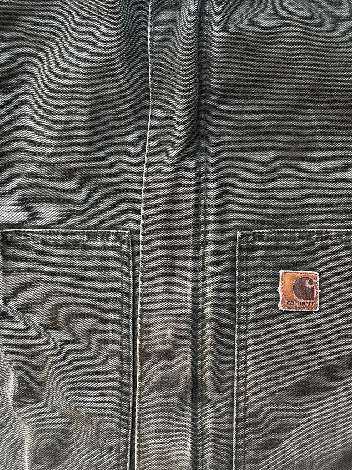 칼하트 J22 mos 모스 그린 디트로이트 아크틱 자켓 빈티지 상품이미지5