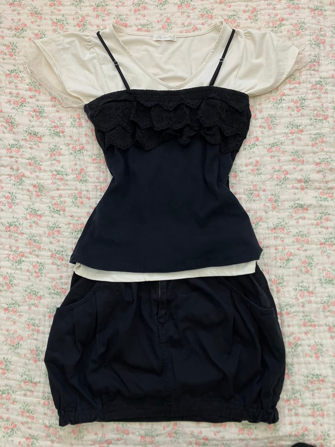 (세트할인)플로럴 소녀 모리 세트 모리 y2k 갸루 펑키 일본빈티 상품이미지1