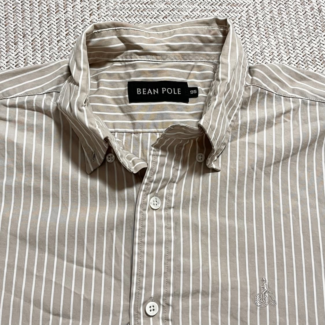 [정품] 빈폴 베이지 스트라이프 셔츠 [ 95 ] 상품이미지4