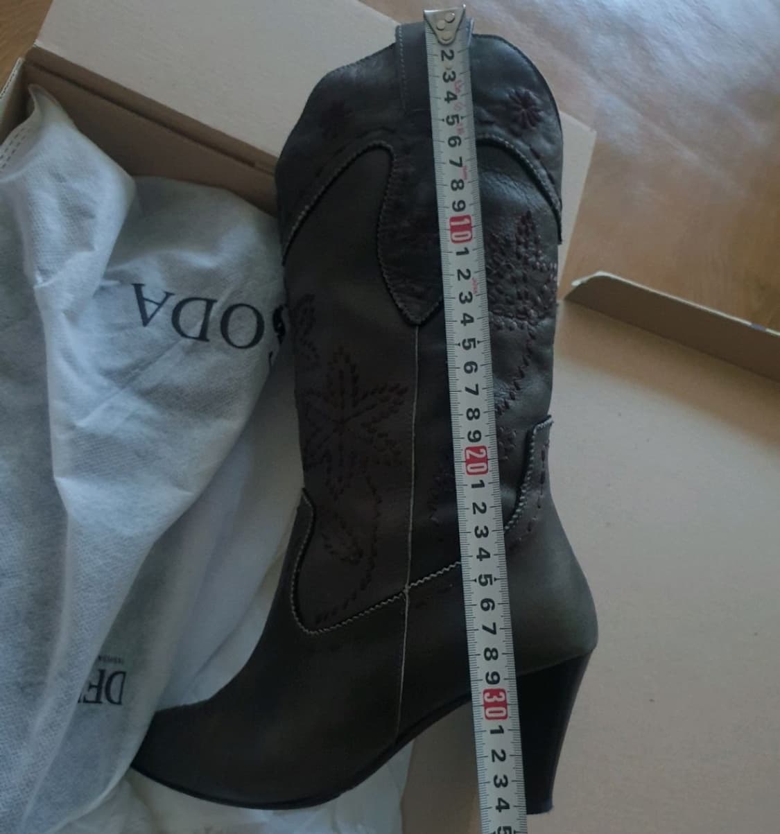 빈티지 웨스턴 카키 부츠 235 상품이미지3