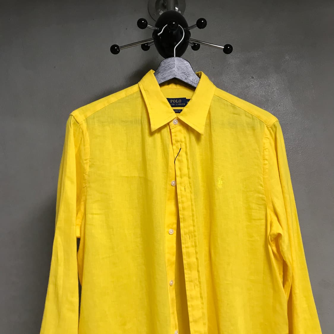 폴로 랄프로렌 QR 린넨 셔츠 옐로 M 상품이미지2