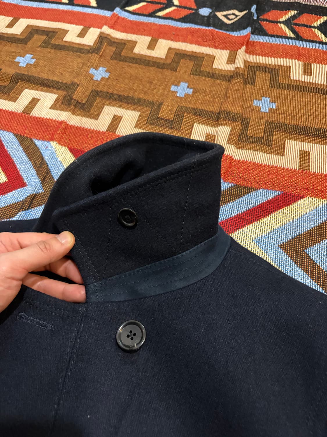 100) 유나이티드애로우즈 그린라벨릴렉싱 피코트 네이비 상품이미지8