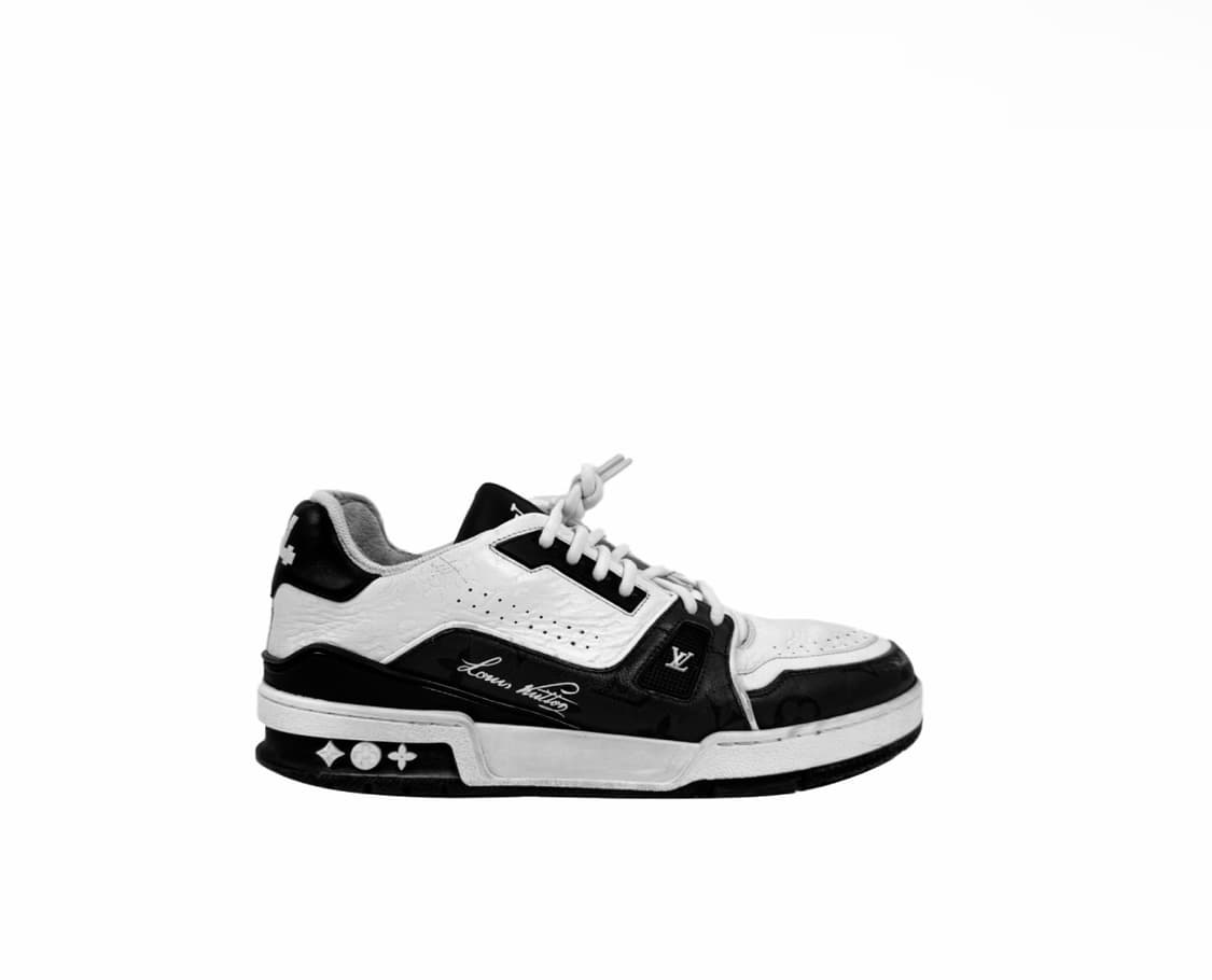 [6.5] 루이비통 LV 모노그램 트레이너 스니커즈 블랙 1AC2A3 상품이미지1