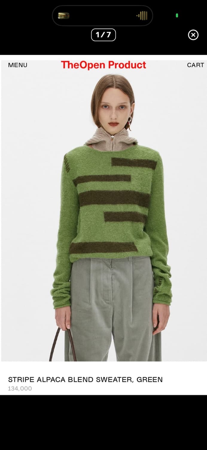 더오픈프로덕트 알파카 니트 상품이미지2