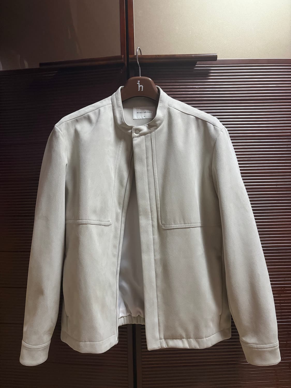 마인드브릿지 스웨이드 스탠에리 블루종 점퍼 상품이미지4