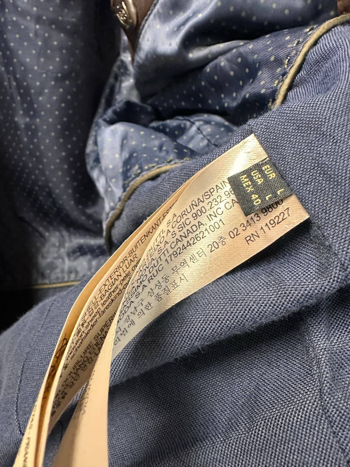 (L)마시모두띠 리얼레더 램스킨 자켓 상품이미지5