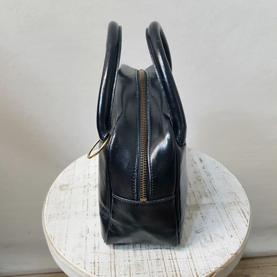 요시다 x 꼼데가르송 가죽 토트백 블랙 상품이미지4