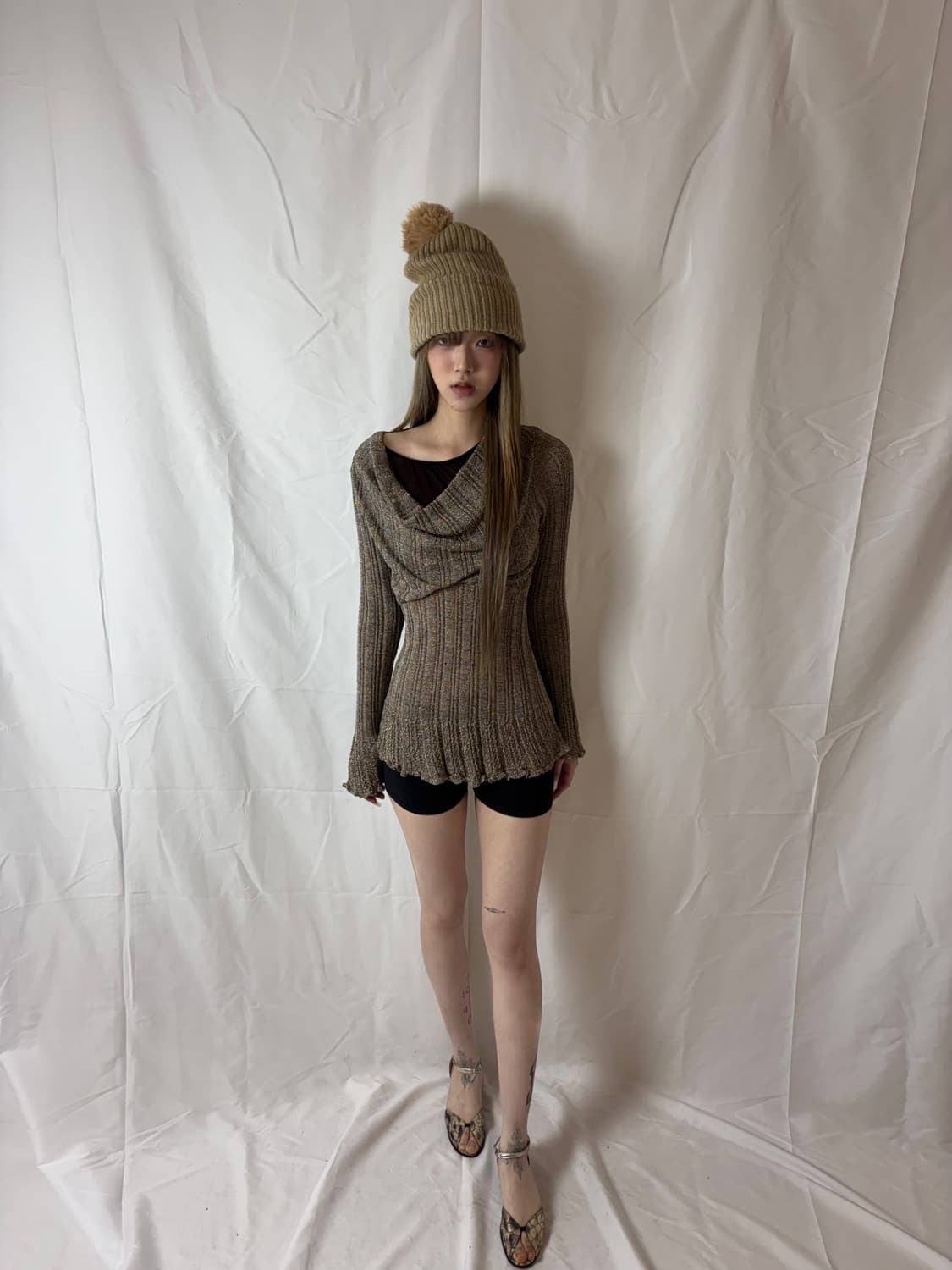 Sens-0 Glitter Draft Detail Sleeve 상품이미지1