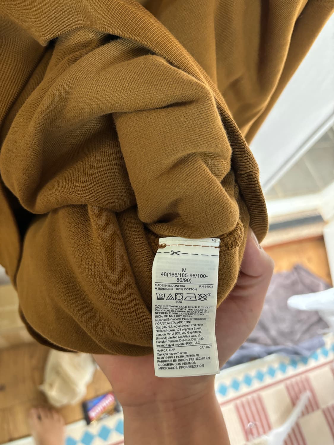 이지갭 후드 브라운M 새상품 상품이미지3