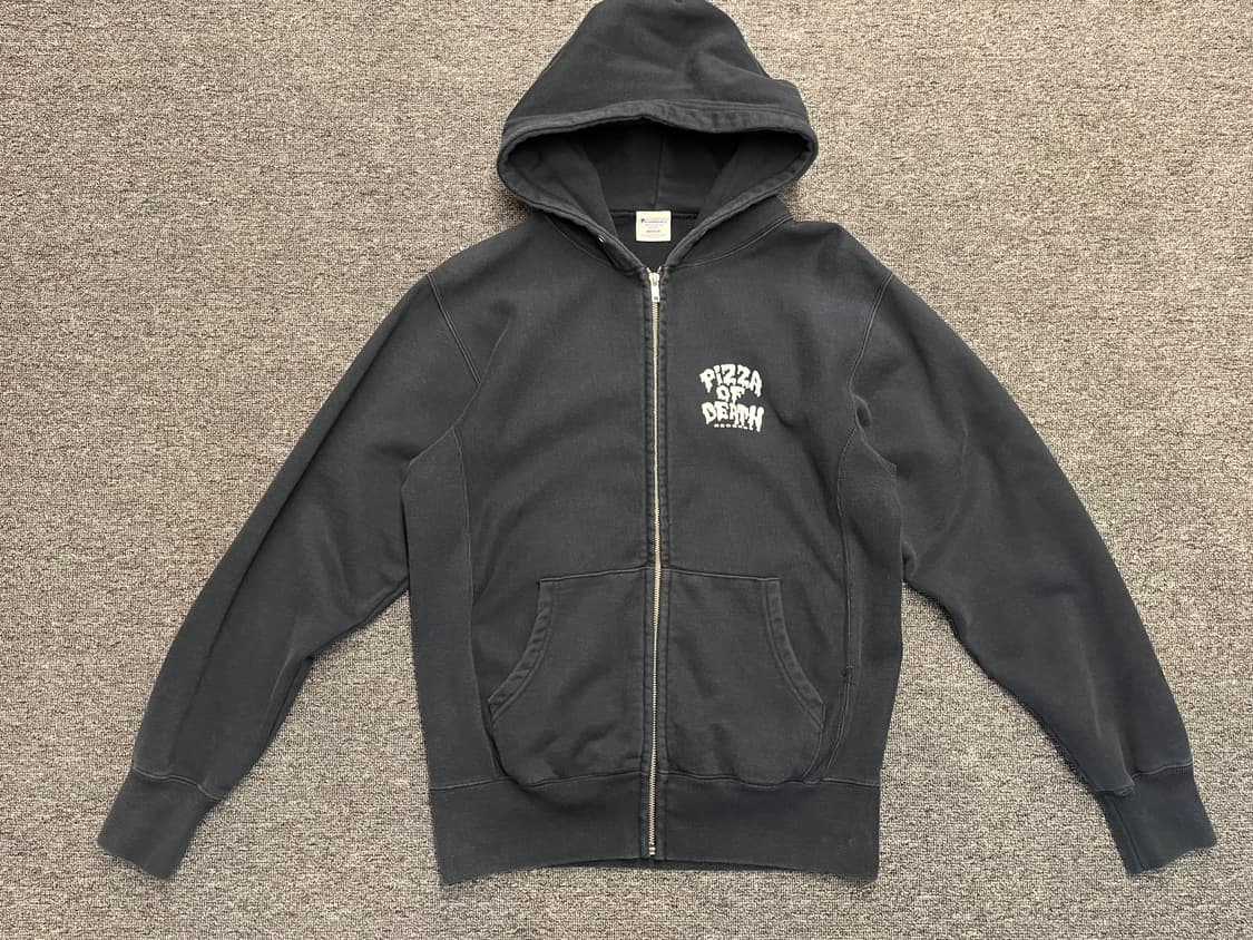 [95] 피자오브데스 레코드 집업후드 M  상품이미지1