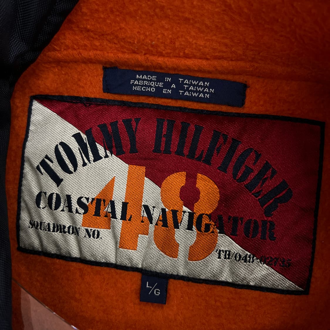 90's 타미힐피거 코스탈 네비게이터 파이어맨 베스트 L 상품이미지3