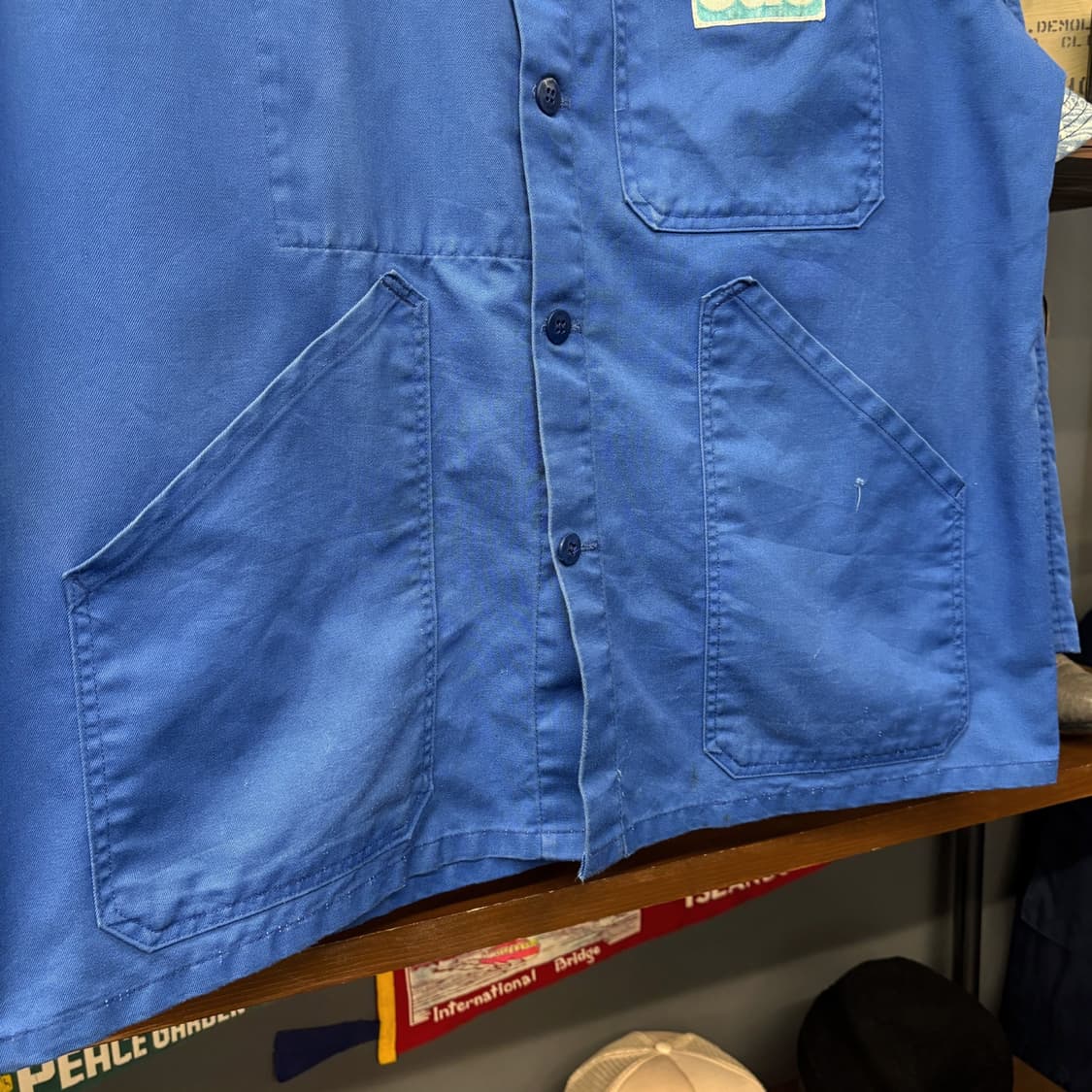 70s 소노르코 프렌치워크자켓 코튼트윌 패치포켓 사선스티치 N674 상품이미지4