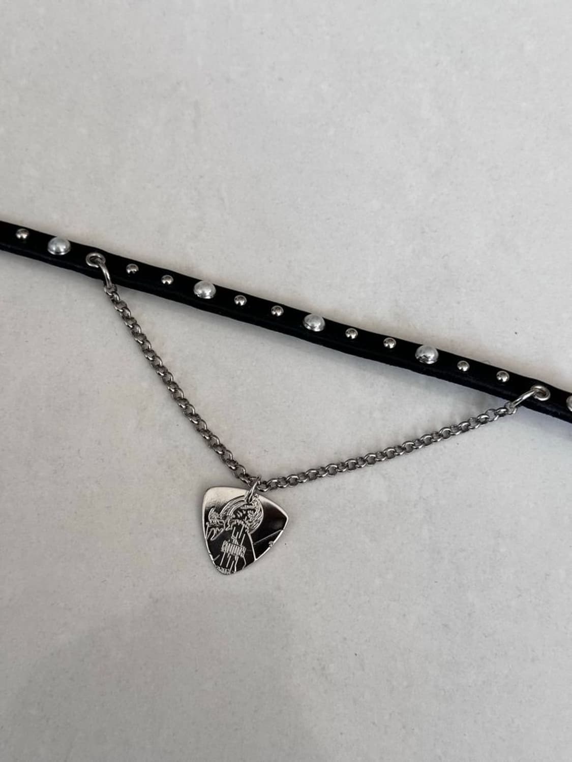 PICK LEATHER CHOKER 피크 가죽 초커 상품이미지3