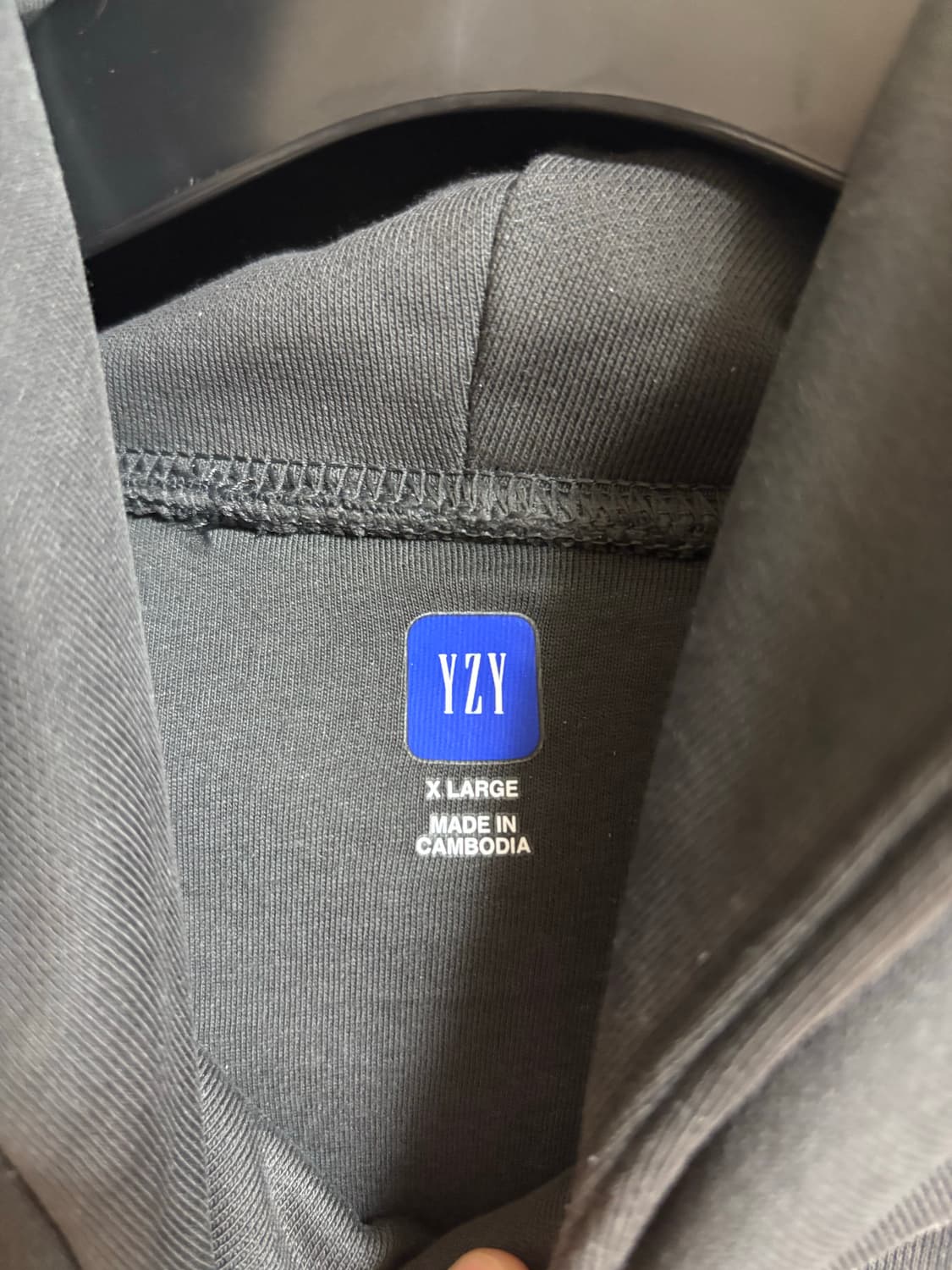 [XL] 이지 갭 발렌시아가 도브 후드 블랙 상품이미지3