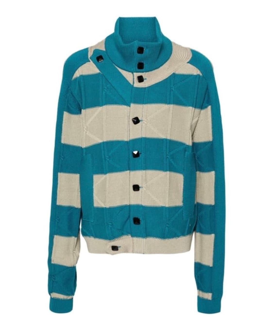 구매) 키코 코스타디노브 메를리 가디건 틸 그린 / 베이지 상품이미지1