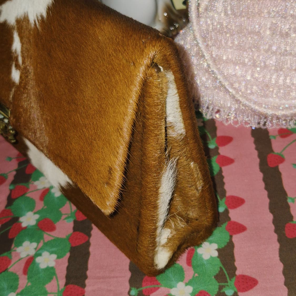 70s 핸드메이드 리얼 송치 클러치백 상품이미지9