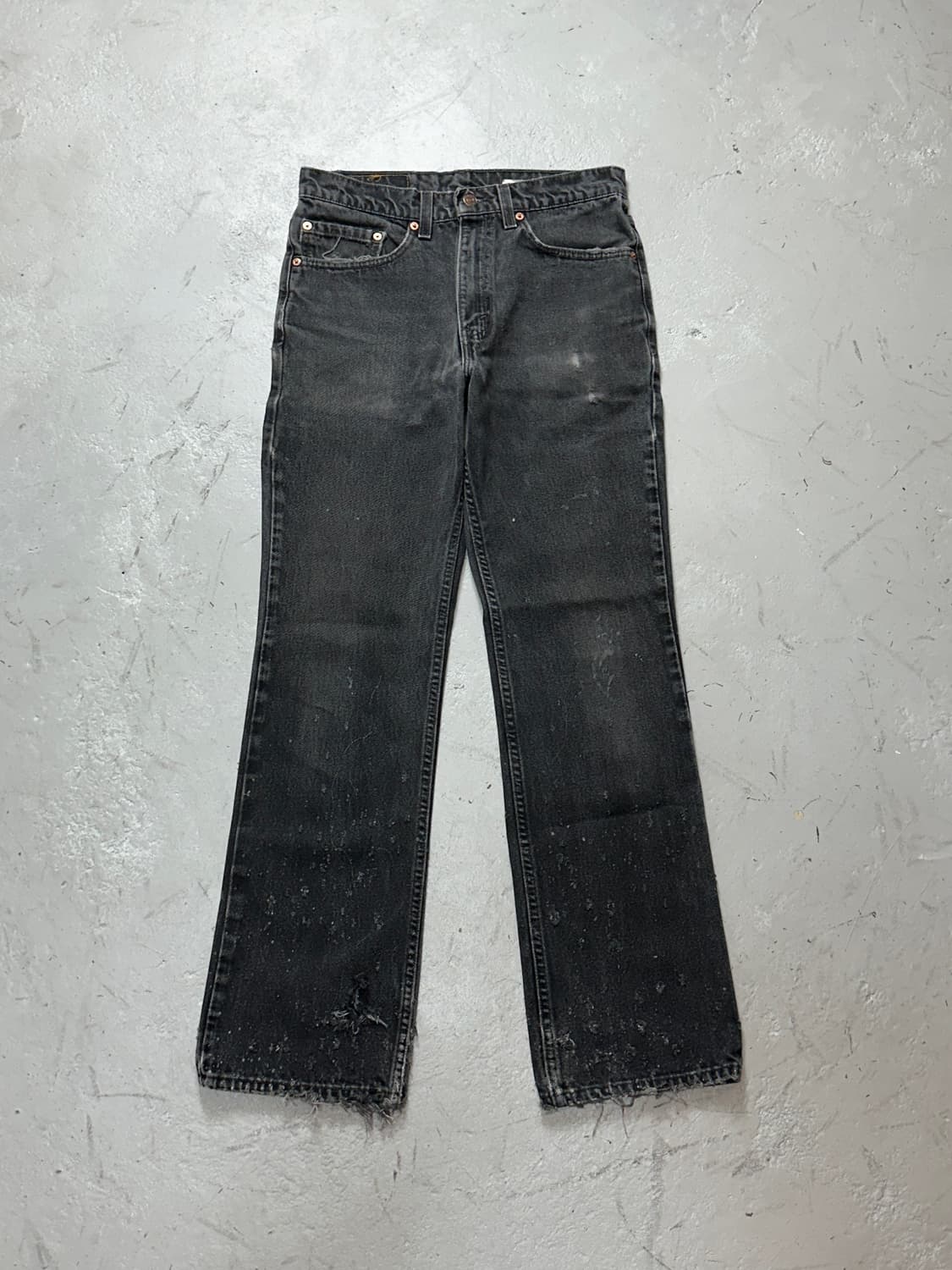 90's USA Made 리바이스 517 블랙 부츠컷 플레어진 상품이미지1