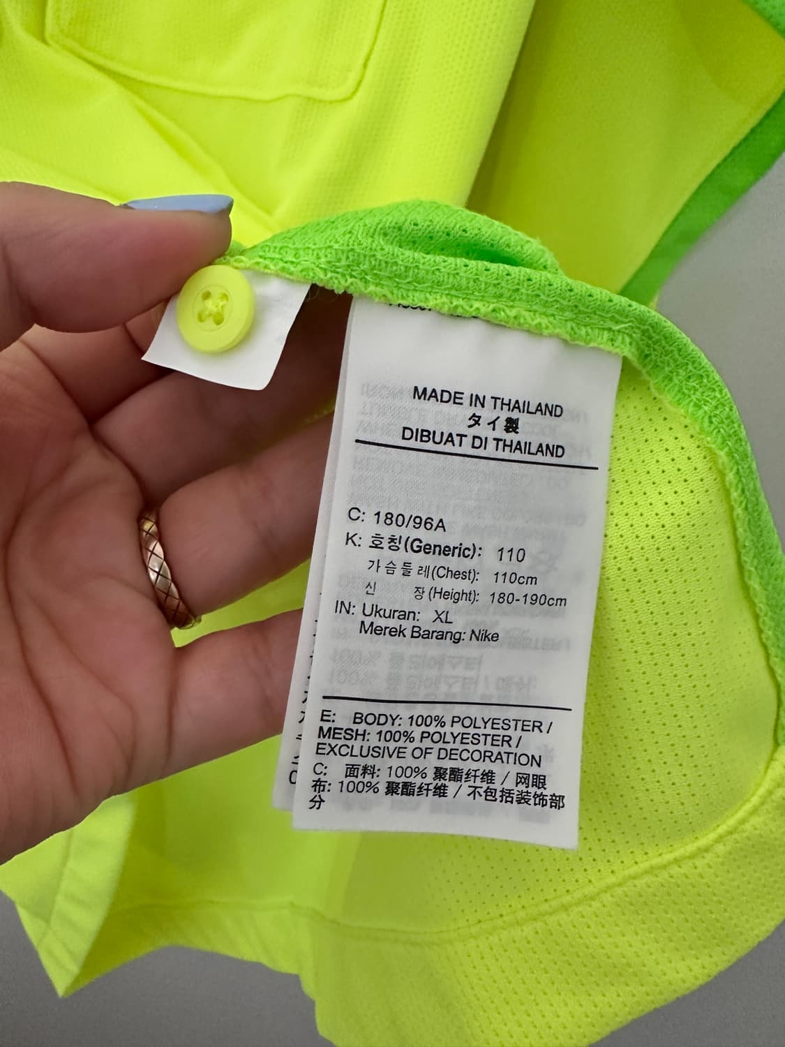 나이키 드라이핏 형광 긴팔 카라 티셔츠 상품이미지8