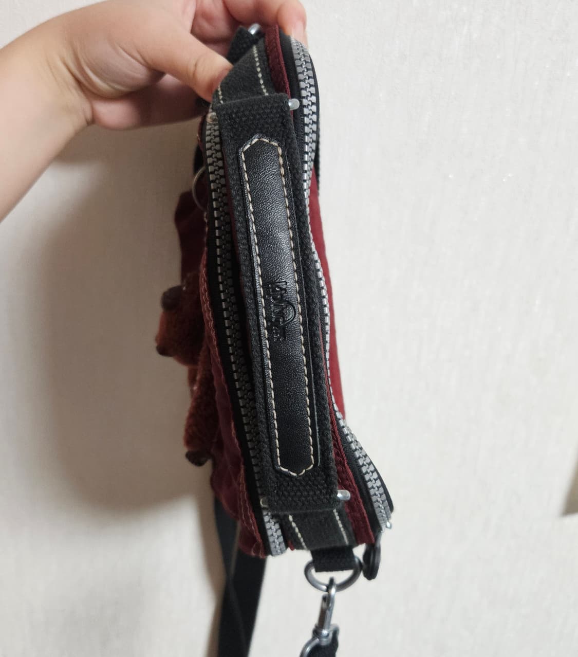 키플링 크로스백 와인/버건디 레드/로즈핑크/빈티지 모리걸 y2k 상품이미지5