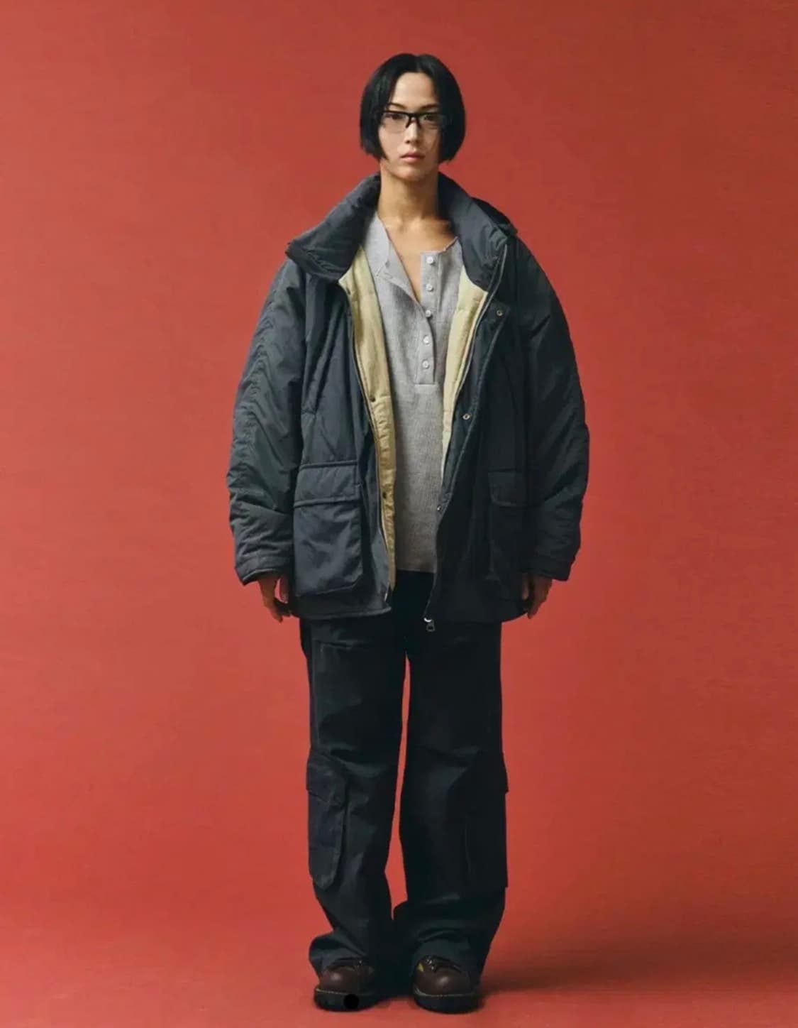 플리즈프로젝트 plzproject 포켓 필드 파카 다크 그레이 상품이미지1