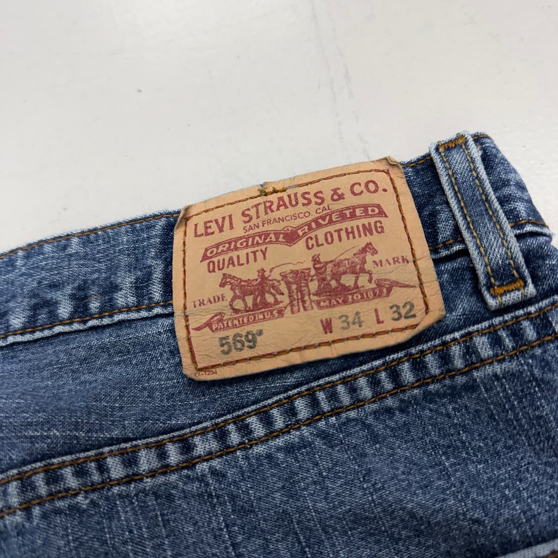 리바이스 00s 569 새깅 와이드 워싱 데님팬츠 상품이미지6