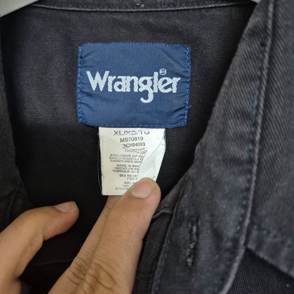 90's 랭글러 wrangler 블랙 웨스턴 셔츠 상품이미지3