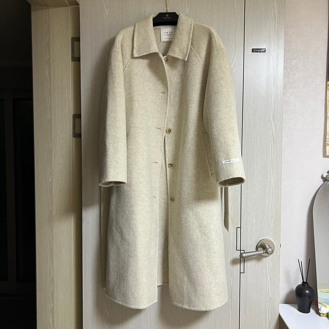 트위 발마칸 핸드메이드 울코트 상품이미지2