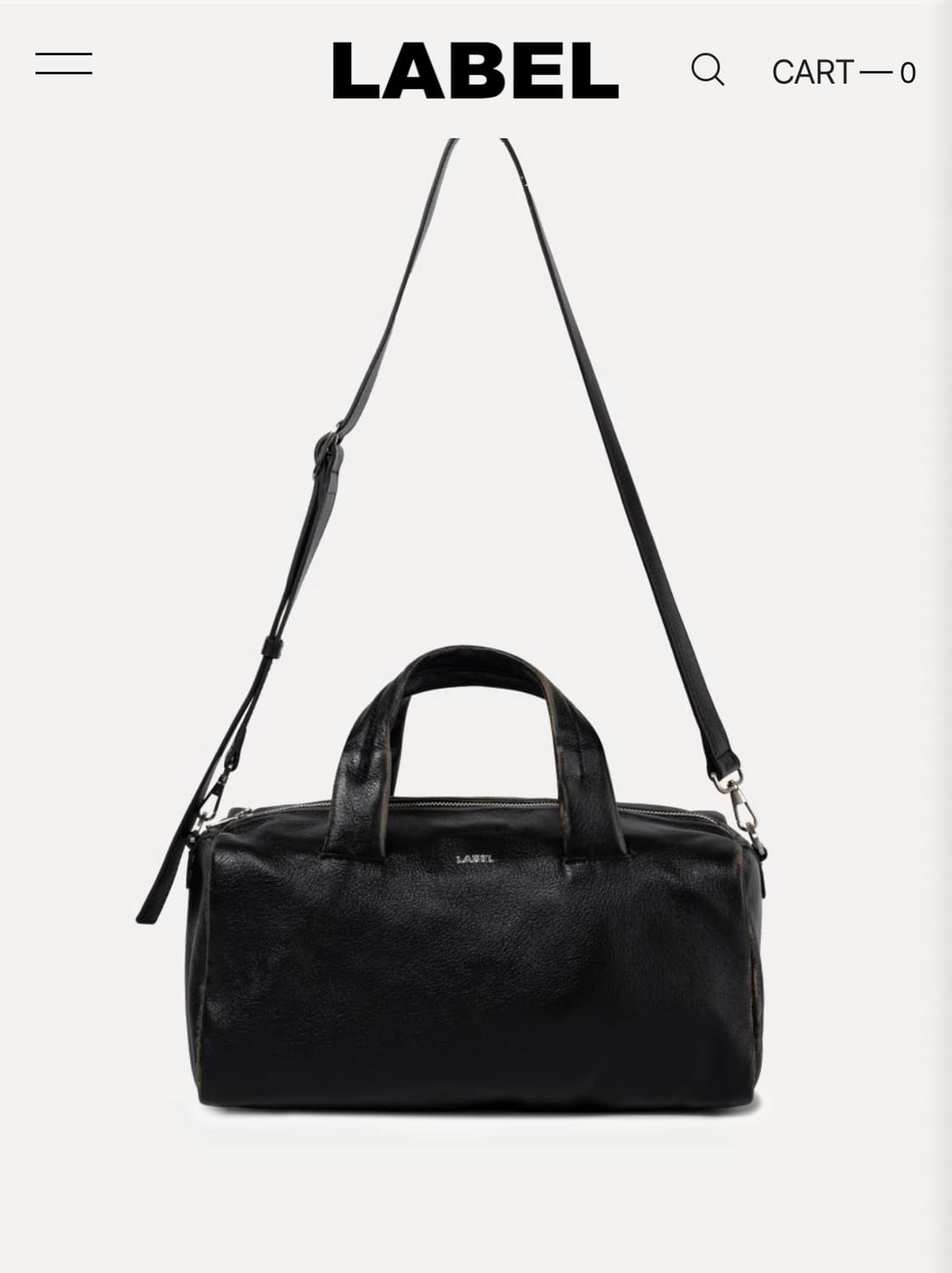 라벨아카이브 Ron Bag 블랙 tan 가방 상품이미지3
