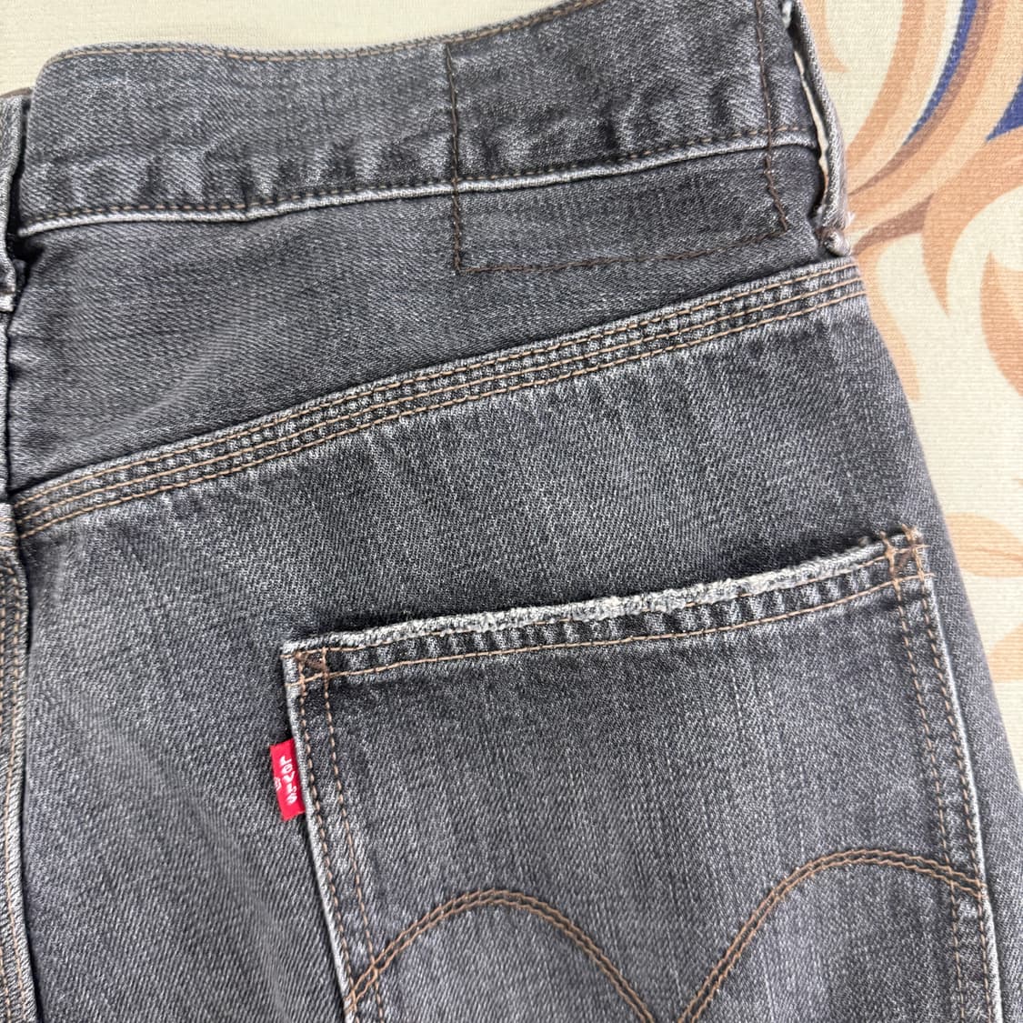 (31)00s 리바이스 Levis 카펜터 흑청 데님반바지 상품이미지2