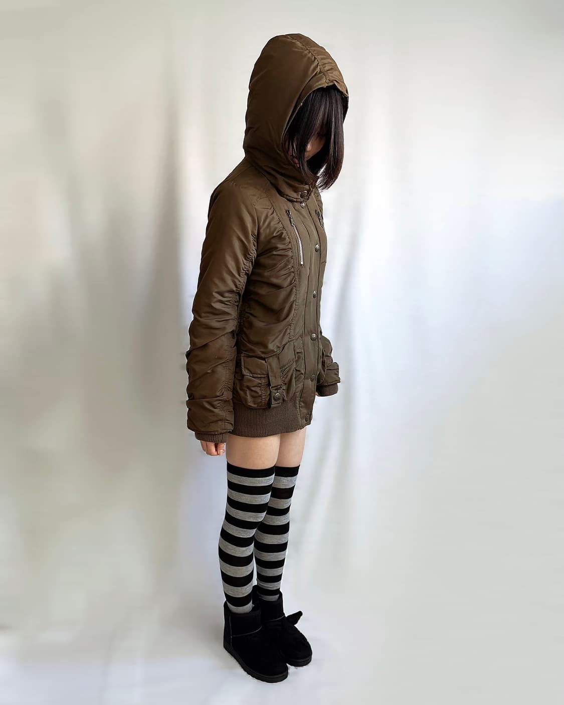 Custom🐾)Cat-Ear ow ugg boots(black) 상품이미지8