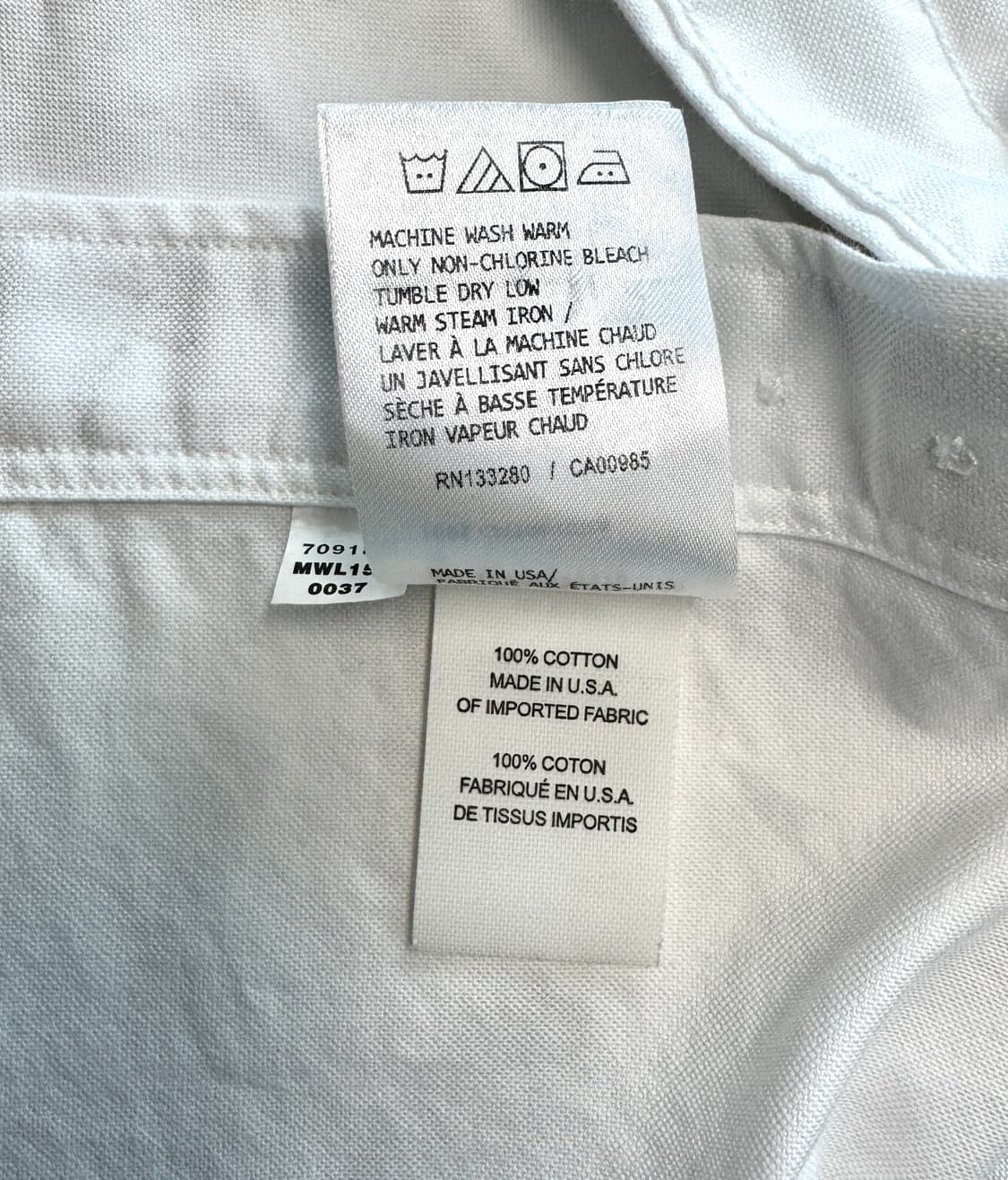 THOM BROWNE 톰브라운 삼선 화이트 옥스퍼드 셔츠 2 상품이미지7