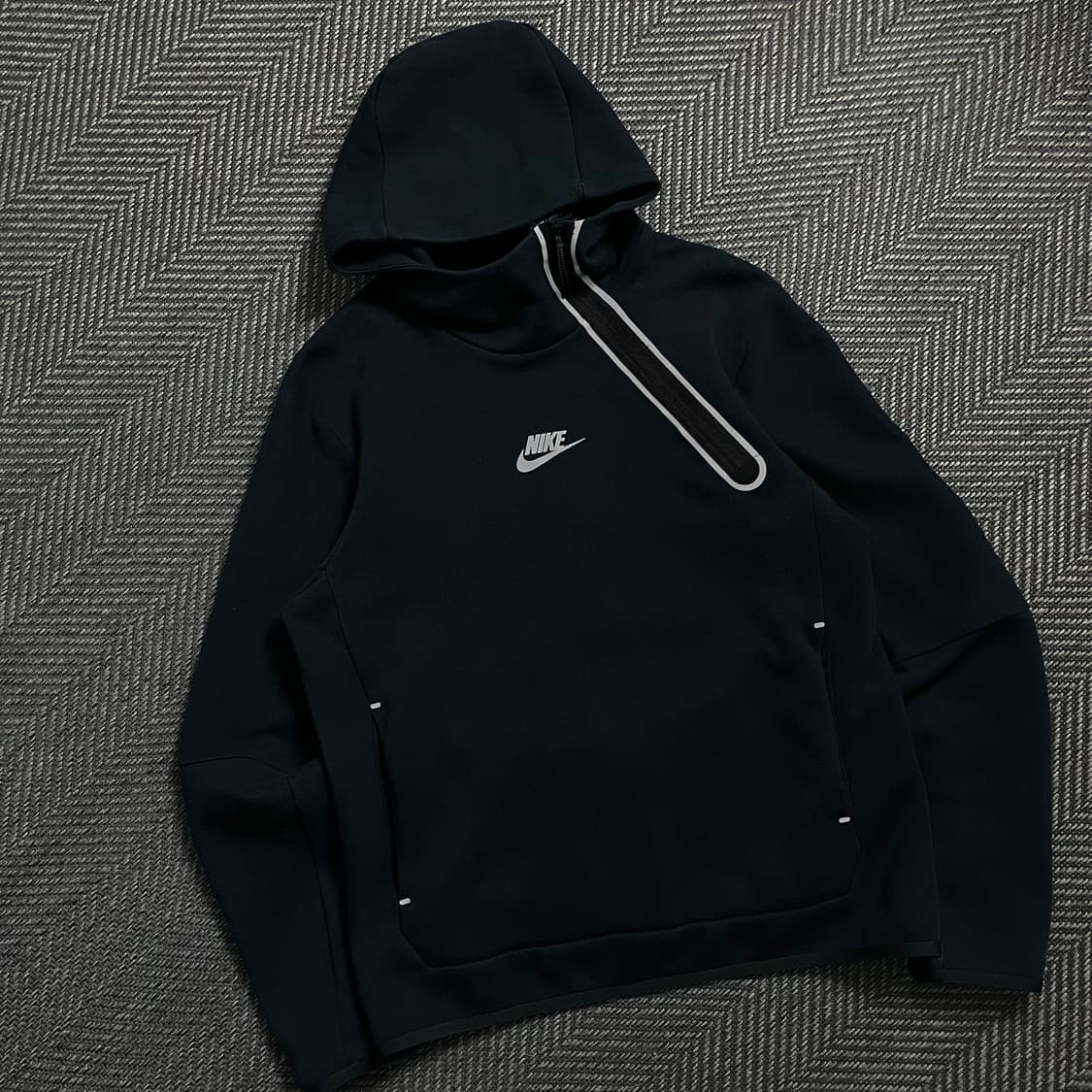 나이키 스카치 스우시 테크 플리스 비대칭 후드 티셔츠y 4959 상품이미지1