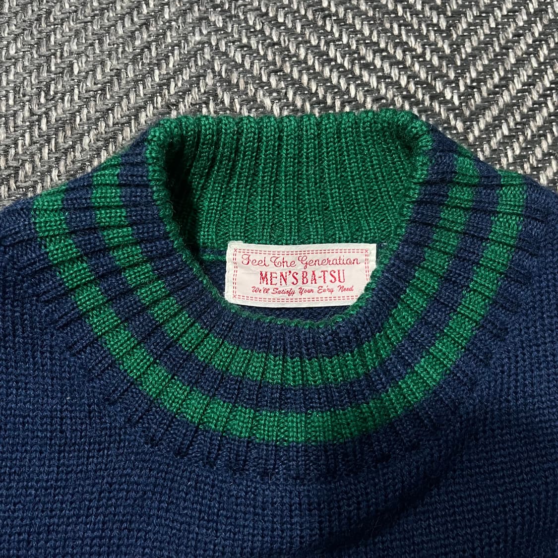 MEN’S BA-TSU 울 니트 상품이미지4