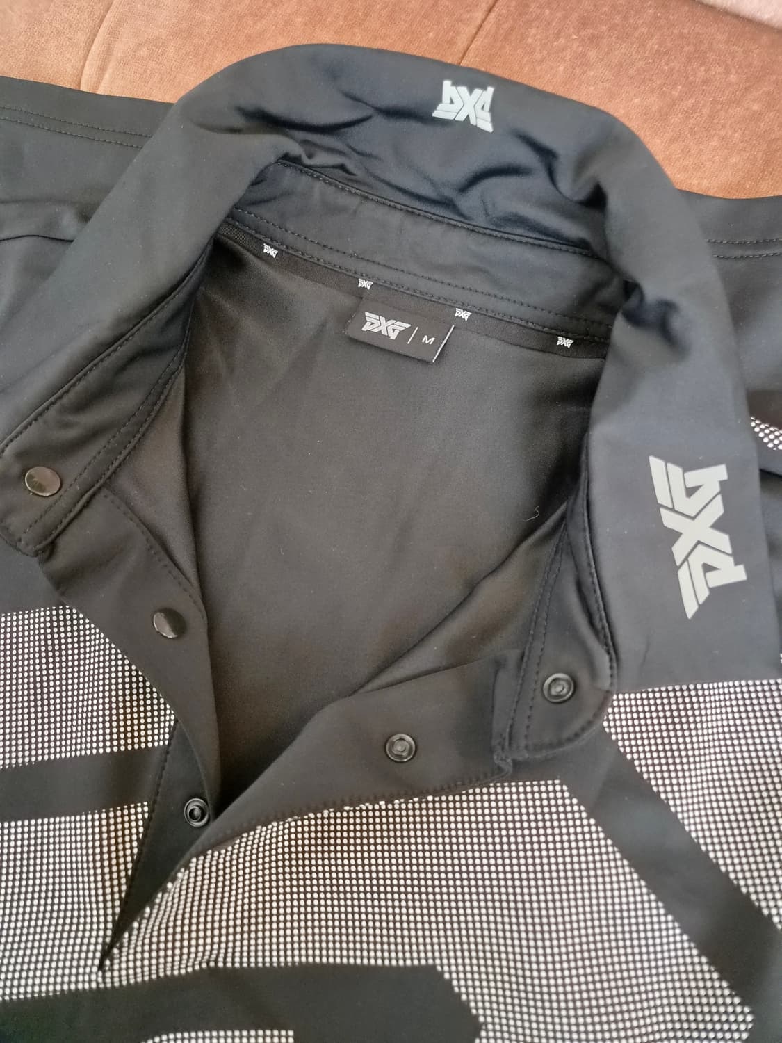 PXG 남성 블랙 골프반팔카라PK티셔츠 상품이미지4